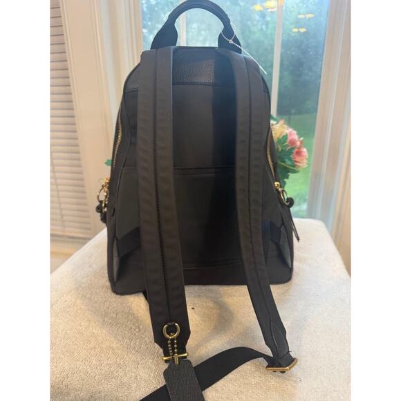Coach Cargo Carrie Backpack Black Nylon #C2011 (pu110